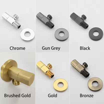 G1/2 Brass Single Outlet Toilet & Bathroom Angle Valve