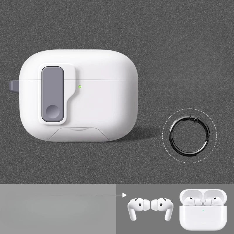 AirPods Protective Case with Carabiner Hook