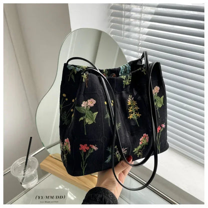 Silk Jacquard Shoulder Bag