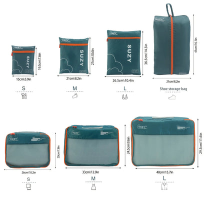 Mesh Luggage Organizer Bags for Suitcases and Travel Storage