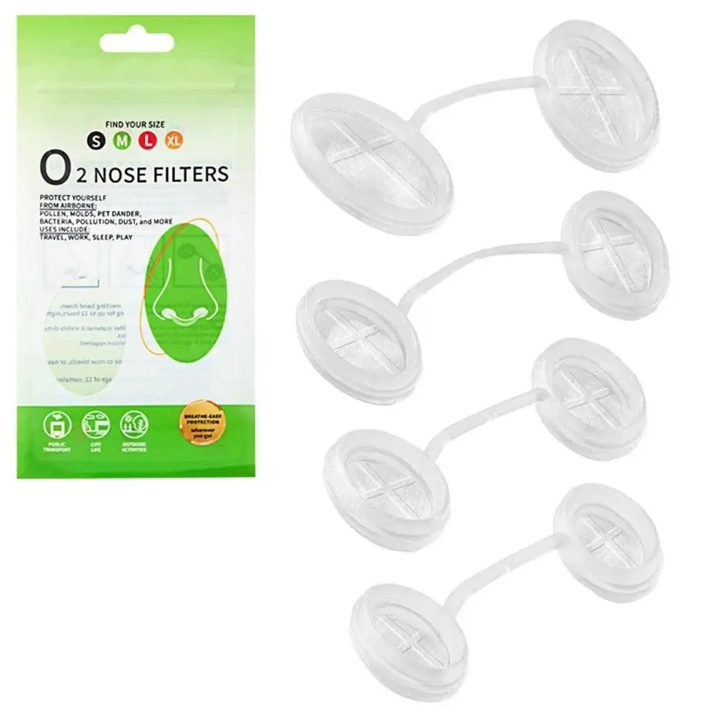 Invisible Nasal Air Filters for Dust & Allergy Protection