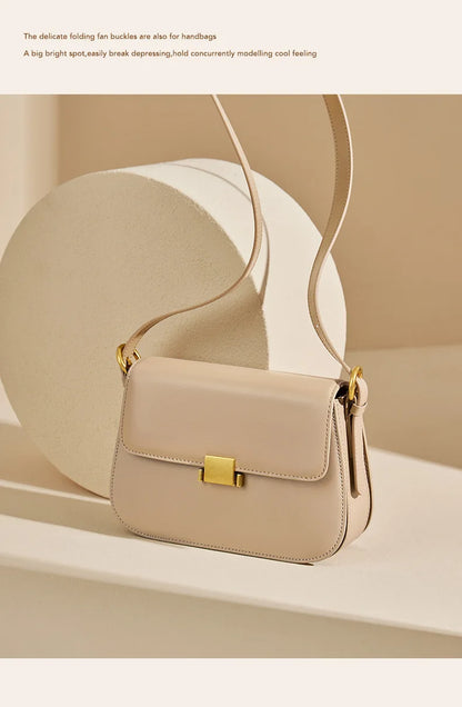 Vintage Leather Crossbody Handbag