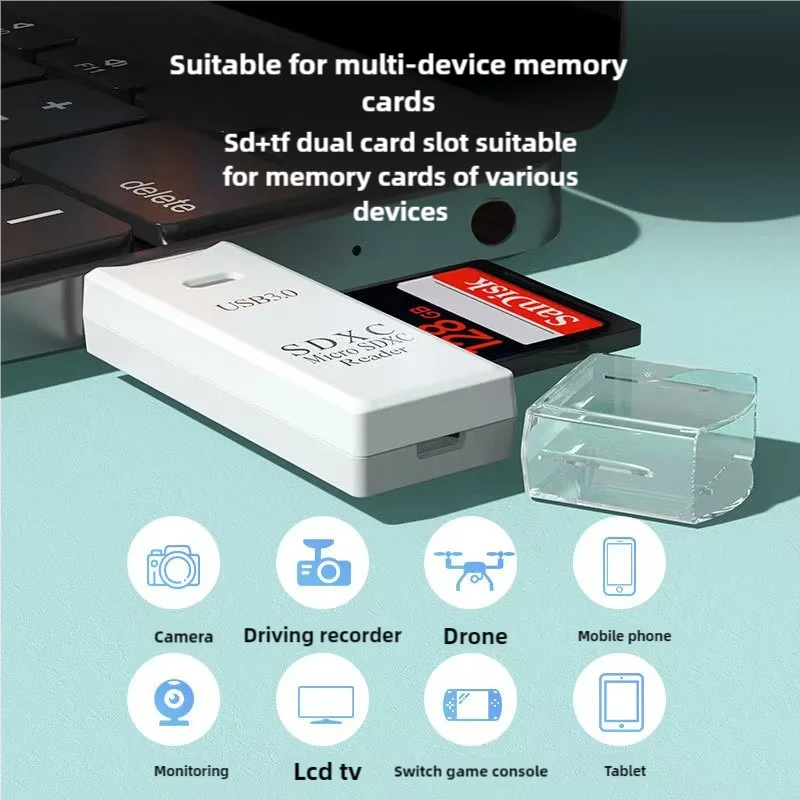 2-in-1 USB 2.0/3.0 Micro SD Card Reader