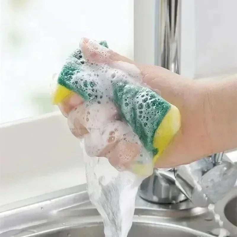 Double-Sided Kitchen Cleaning Sponge Set