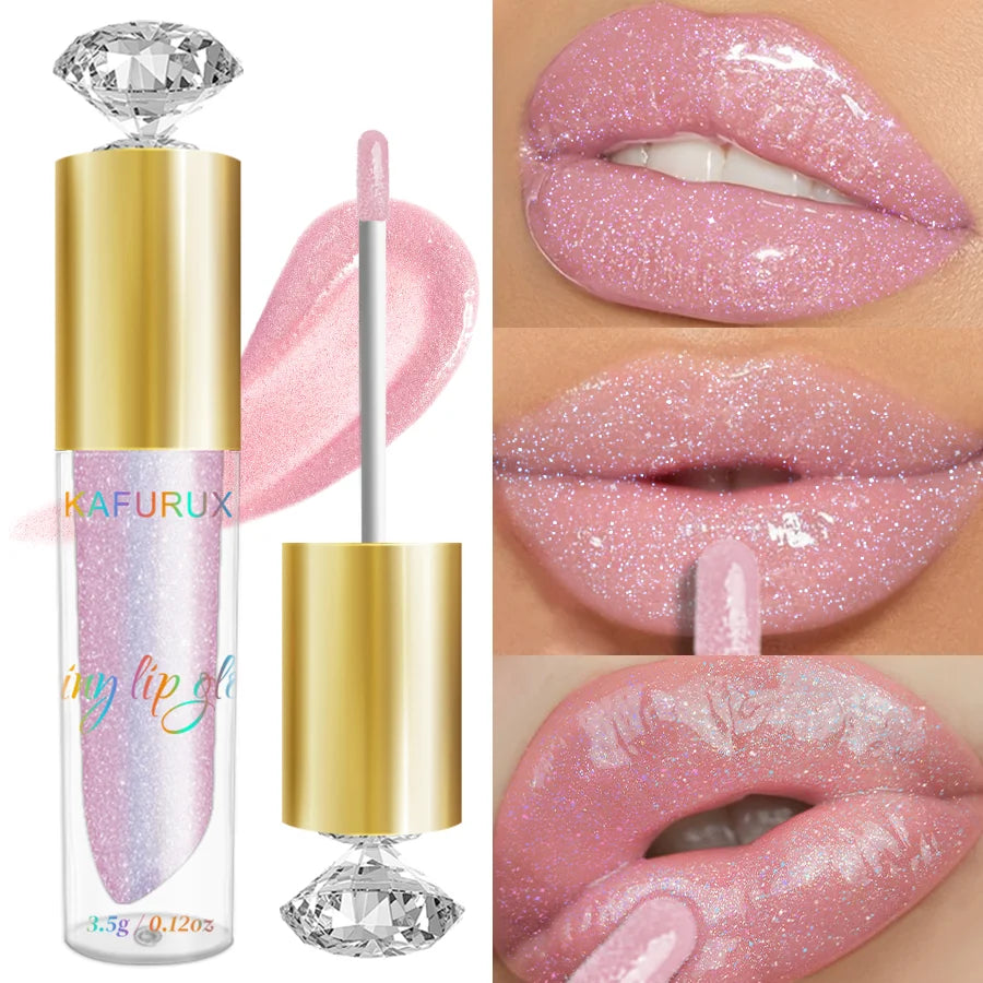 9 Colors Moisturizing Diamond  Glitter Lip Gloss