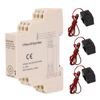 Smart WiFi 3 Phase Energy Meter with APP Monitoring