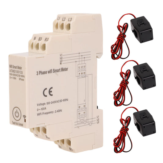 Smart WiFi 3 Phase Energy Meter with APP Monitoring