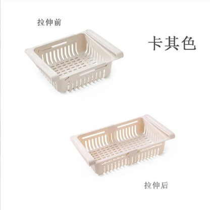 Expandable Refrigerator Storage Basket Drawer