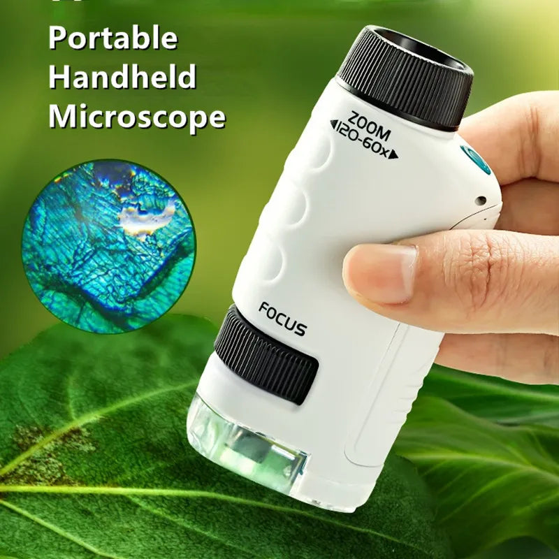 Pocket Microscope With LED Light