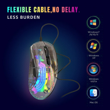 HXSJ X400 RGB Programmable Gaming Mouse