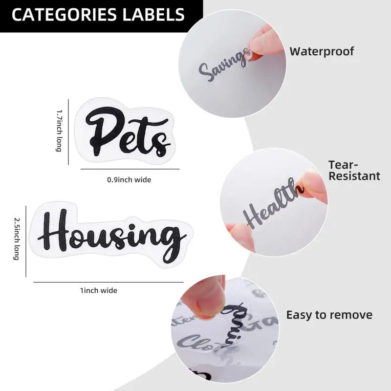 Practical Household Accessory – A6 PU Leather Budget Notebook – pp