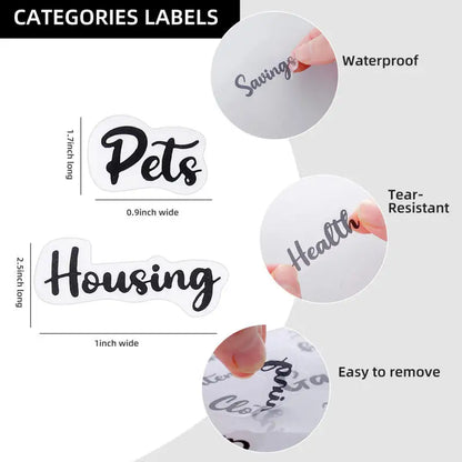 Practical Household Accessory – A6 PU Leather Budget Notebook – pp