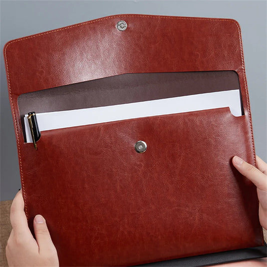 PU Leather Document & Passport Organiser Folder