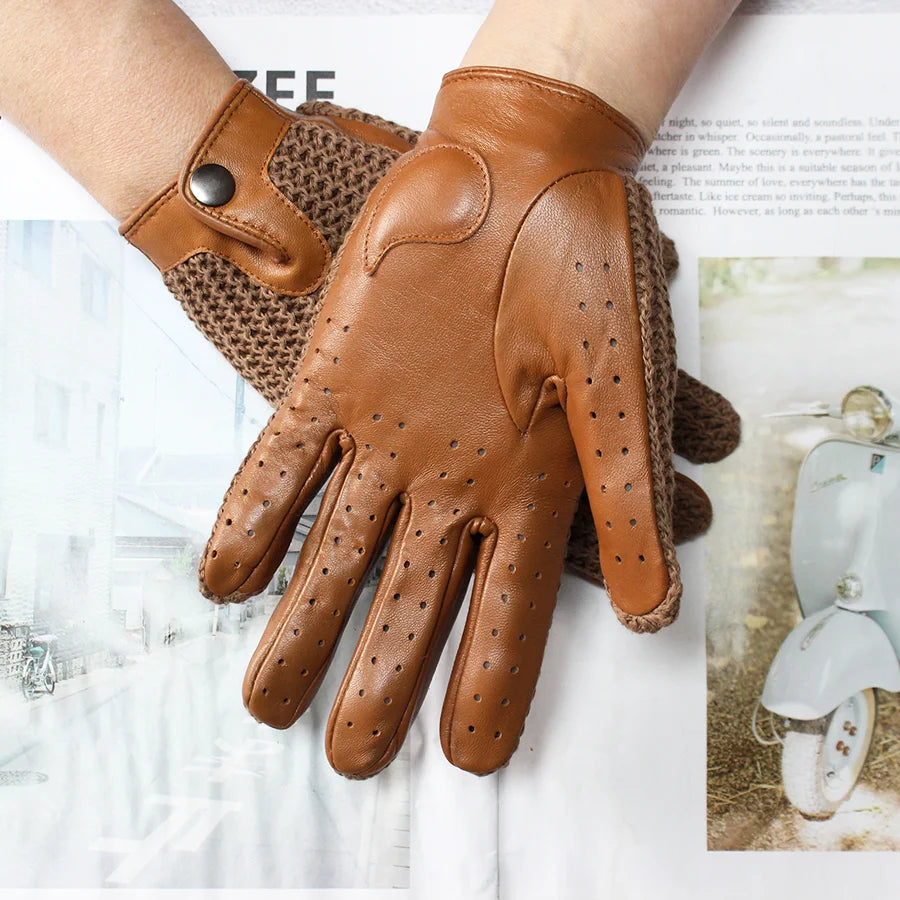 Women’s Genuine Leather Touch Screen Gloves