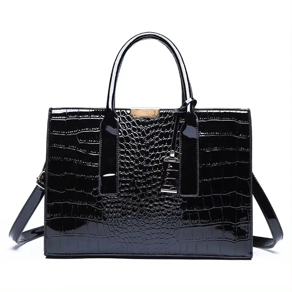 Large Capacity Women’s Leather Tote Handbag