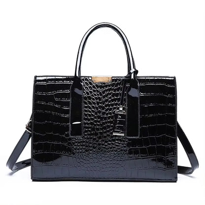 Large Capacity Women’s Leather Tote Handbag