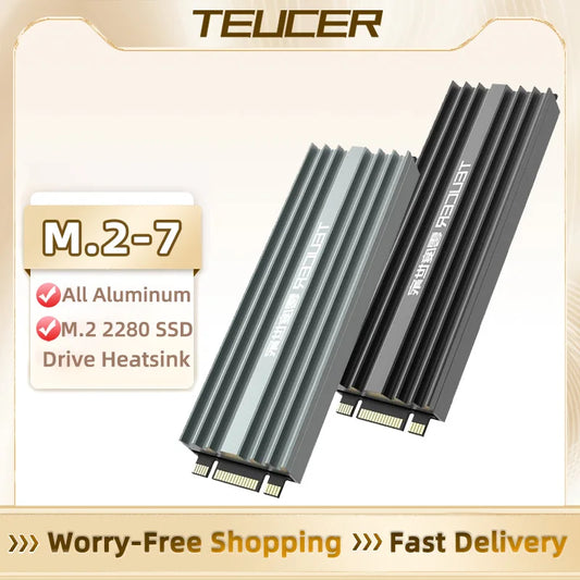 TEUCER M.2 NVMe SSD Aluminum Heatsink Cooler
