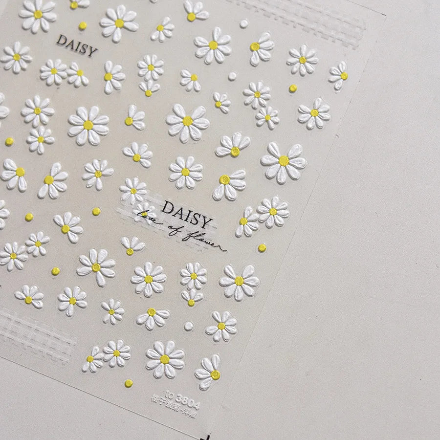 5D Cherry Blossom Nail Art Stickers