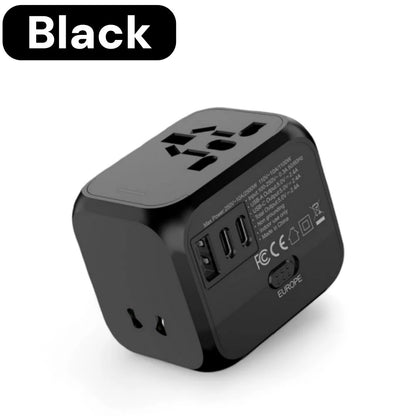 Universal Travel Adapter with 2 USB & USB-C Ports