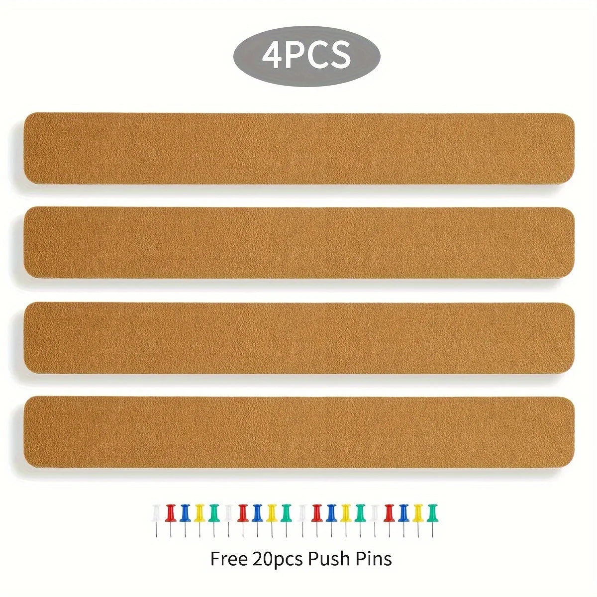 Self-Adhesive Cork Board Wall Strips
