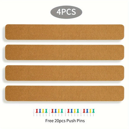 Self-Adhesive Cork Board Wall Strips