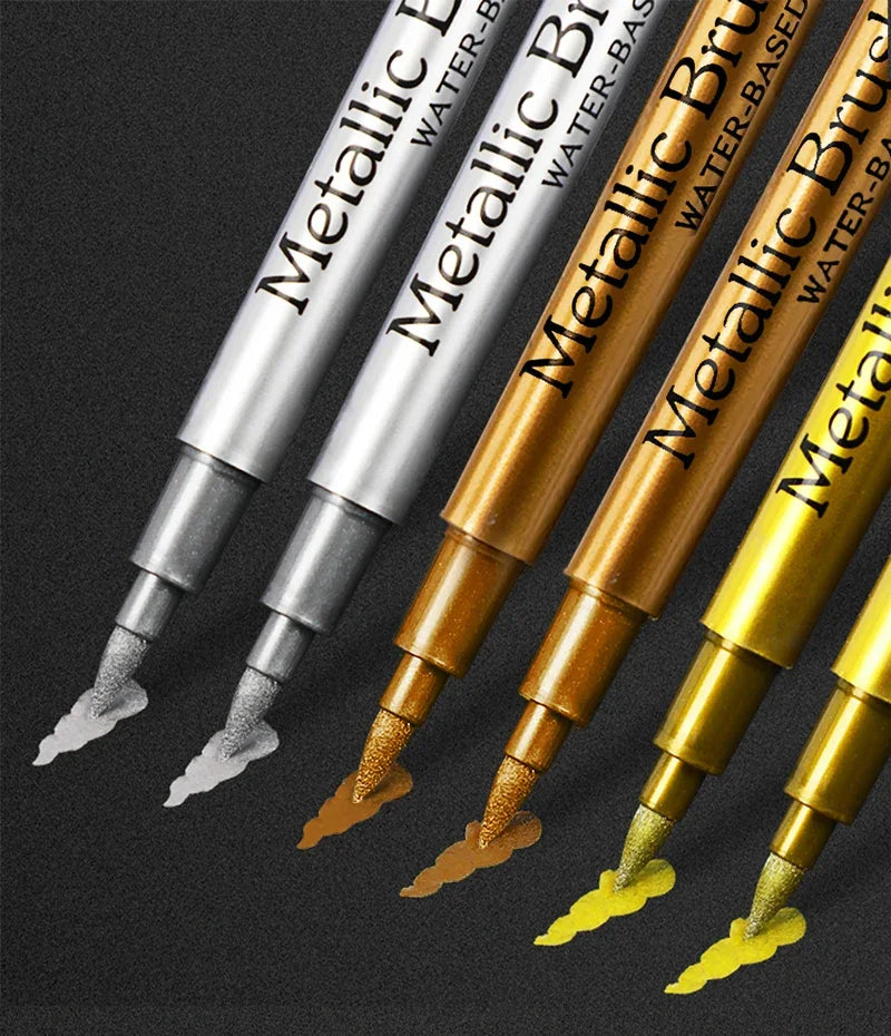Metallic Brush Art Marker Set
