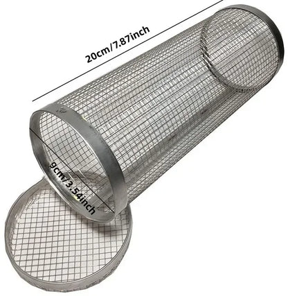 Stainless Steel Rolling BBQ Basket