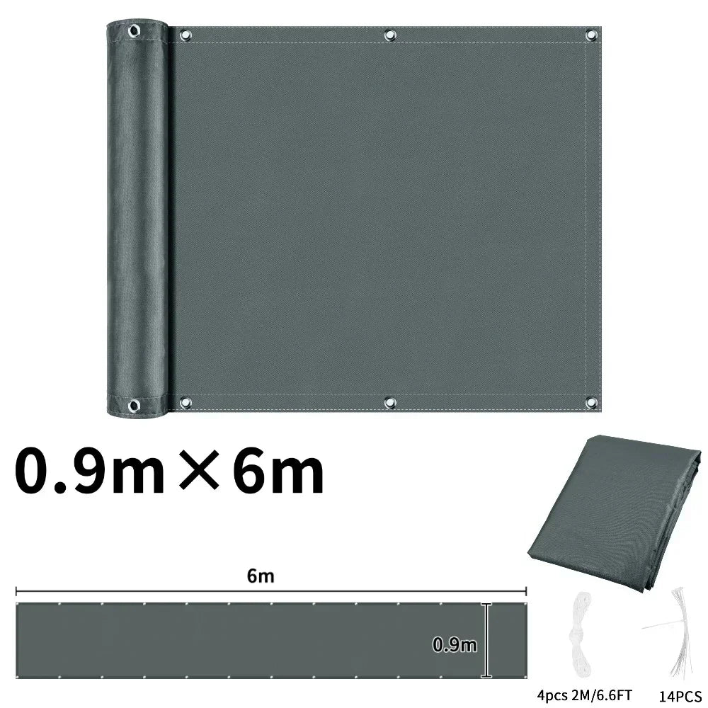 Waterproof Balcony Privacy Screen Cover