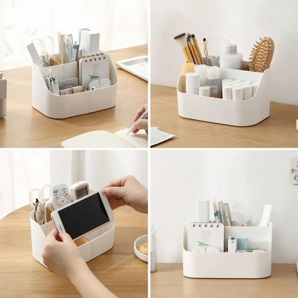 5-Compartment ABS Desktop Storage Organizer Box