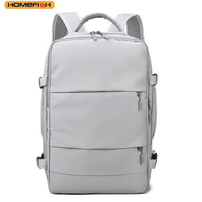 Waterproof Laptop Backpack with USB Charging Port & Luggage Strap