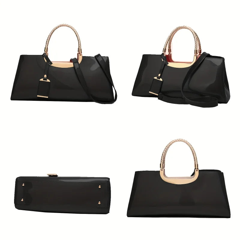 Patent Leather Evening Shoulder Bag