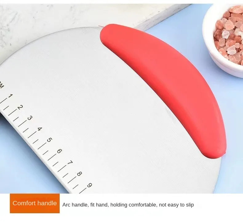 Stainless Steel Dough Scraper with Measurement Scale