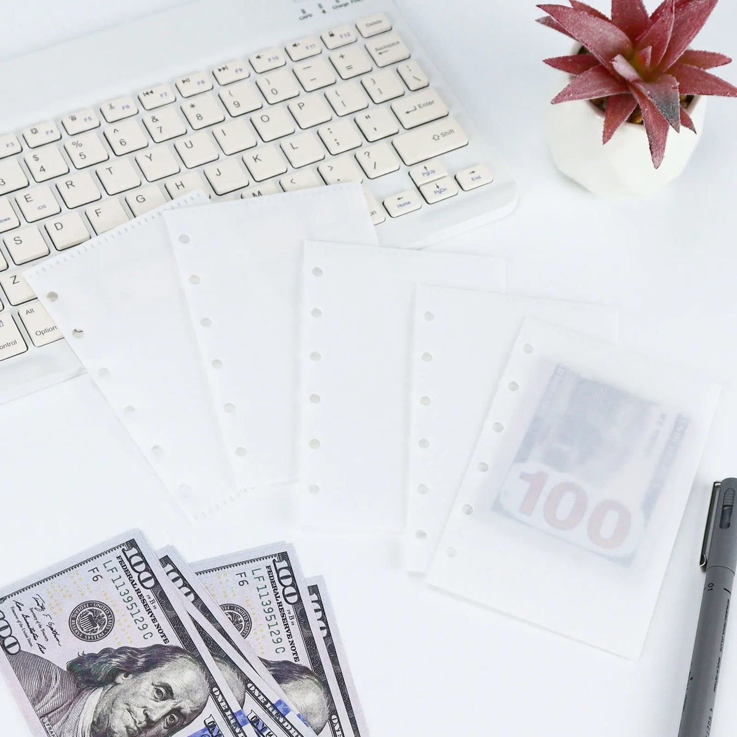 A6 & A7 Loose Leaf Binder Dividers with Cash Envelopes