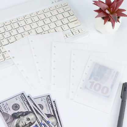 A6 & A7 Loose Leaf Binder Dividers with Cash Envelopes