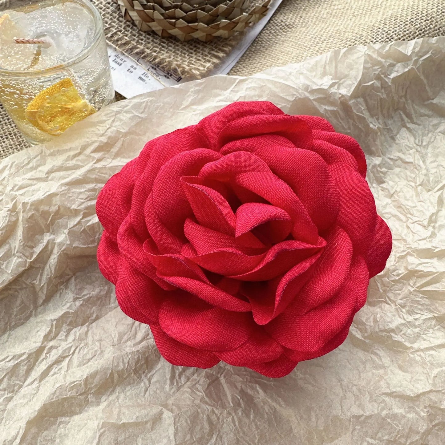 Rose Flower Hair Clip for Women