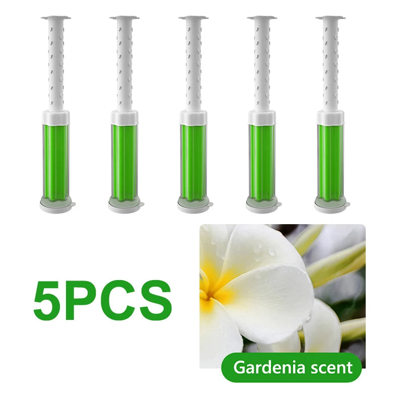 5Pcs/Set Flower Aromatic Toilet Cleaner Gel