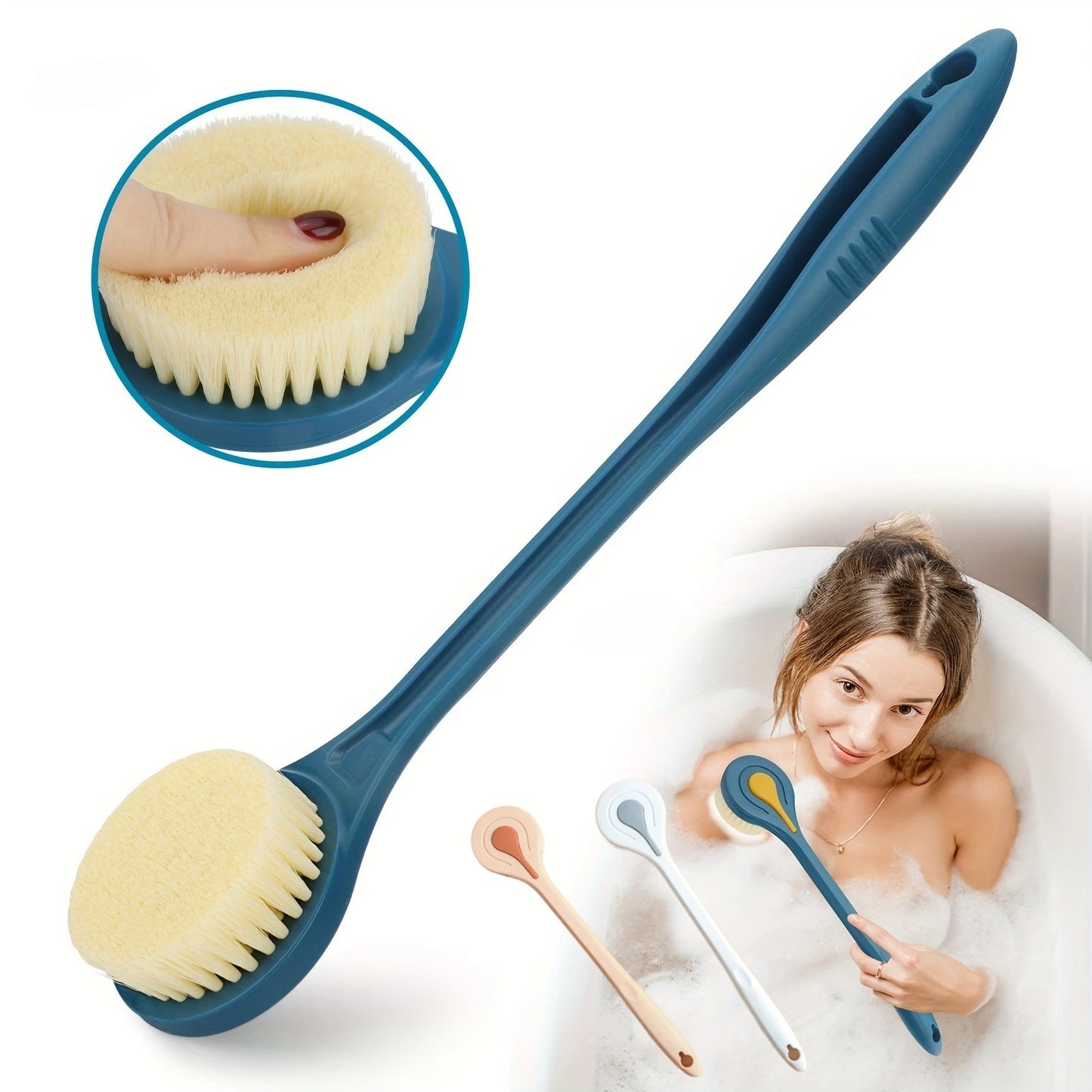 Extra Long Handle Bath Body Brush