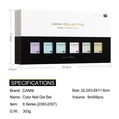 CANNI HEMA FREE Nail Gel Polish Set Semi Permanent