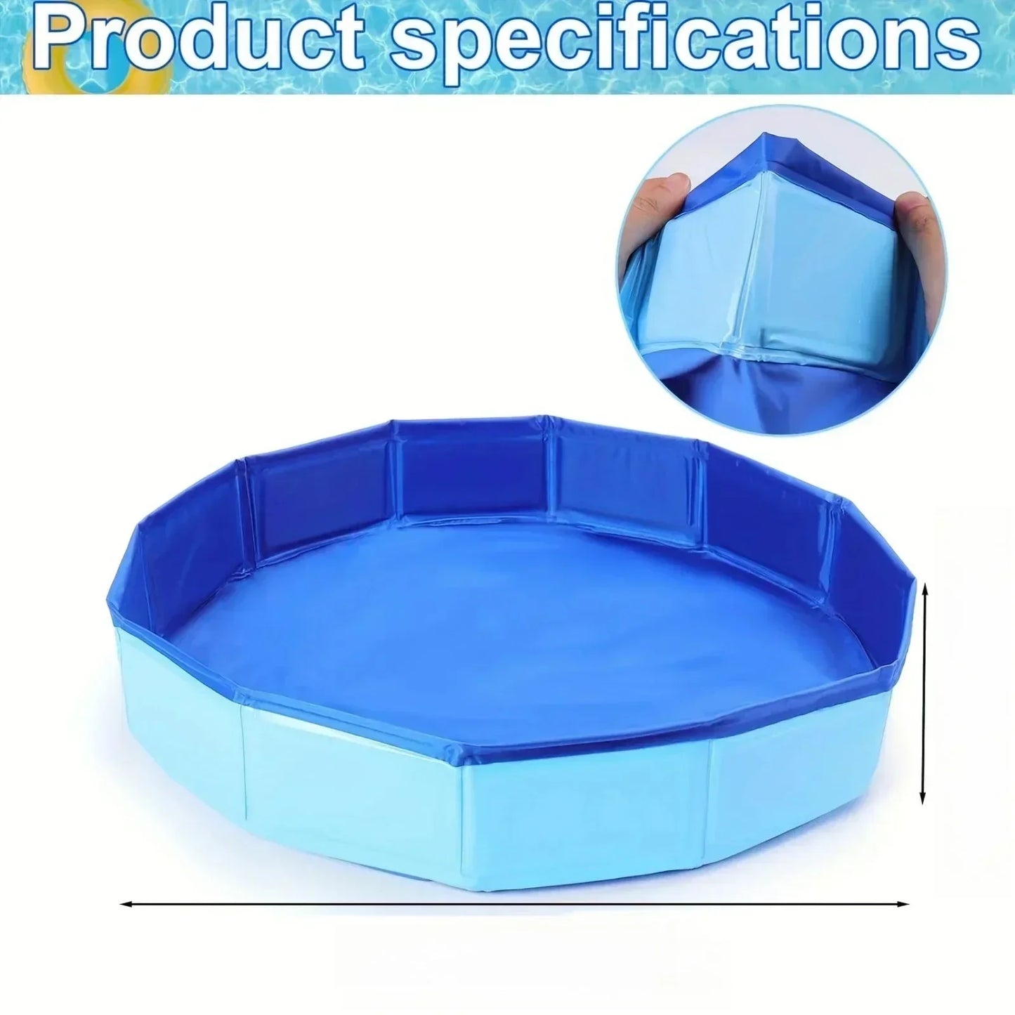 Foldable Portable Pet Swimming & Bath Pool