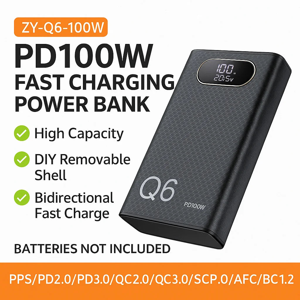 PD100W Fast Charging DIY Power Bank Kit