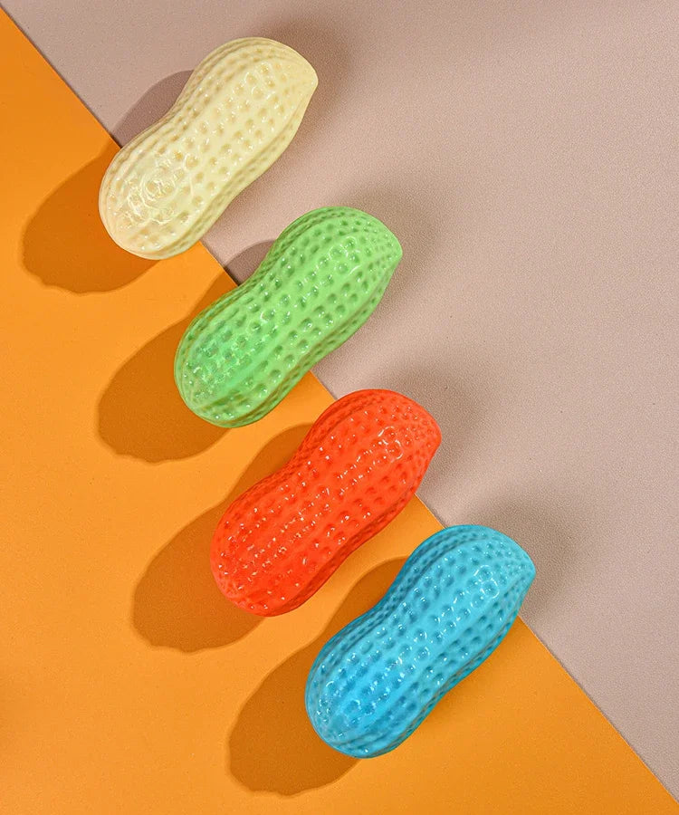 Peanut Squeaky Dog Chew Toy