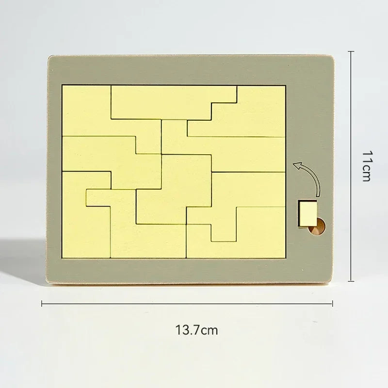 Wooden Geometric Brain Teaser Puzzle