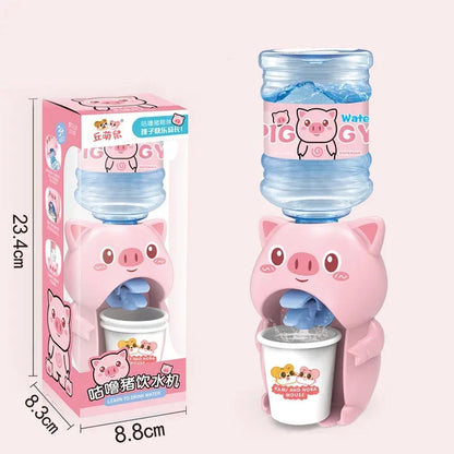 Cartoon Mini Water Cooler with Cup & Bottle