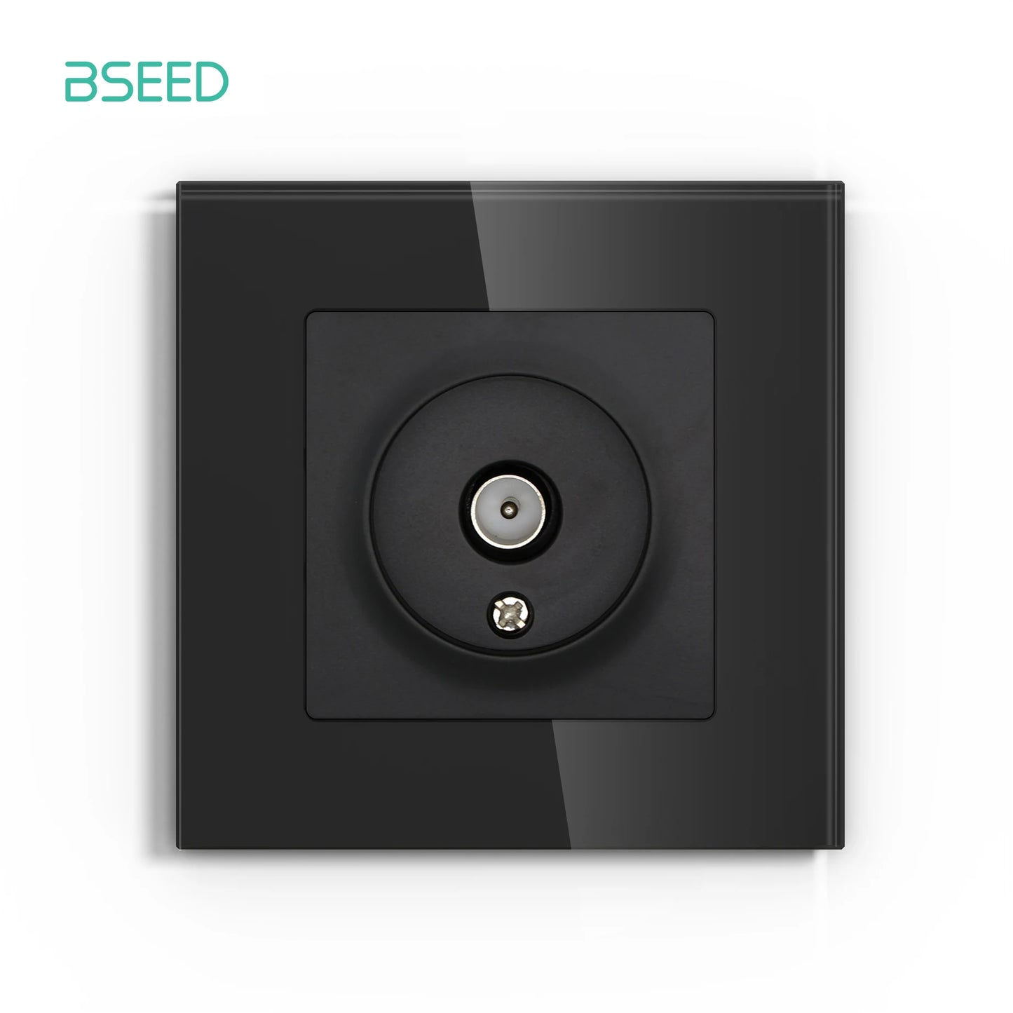 BSEED Glass Wall Socket Outlet – TV, RJ45, Telephone & Satellite