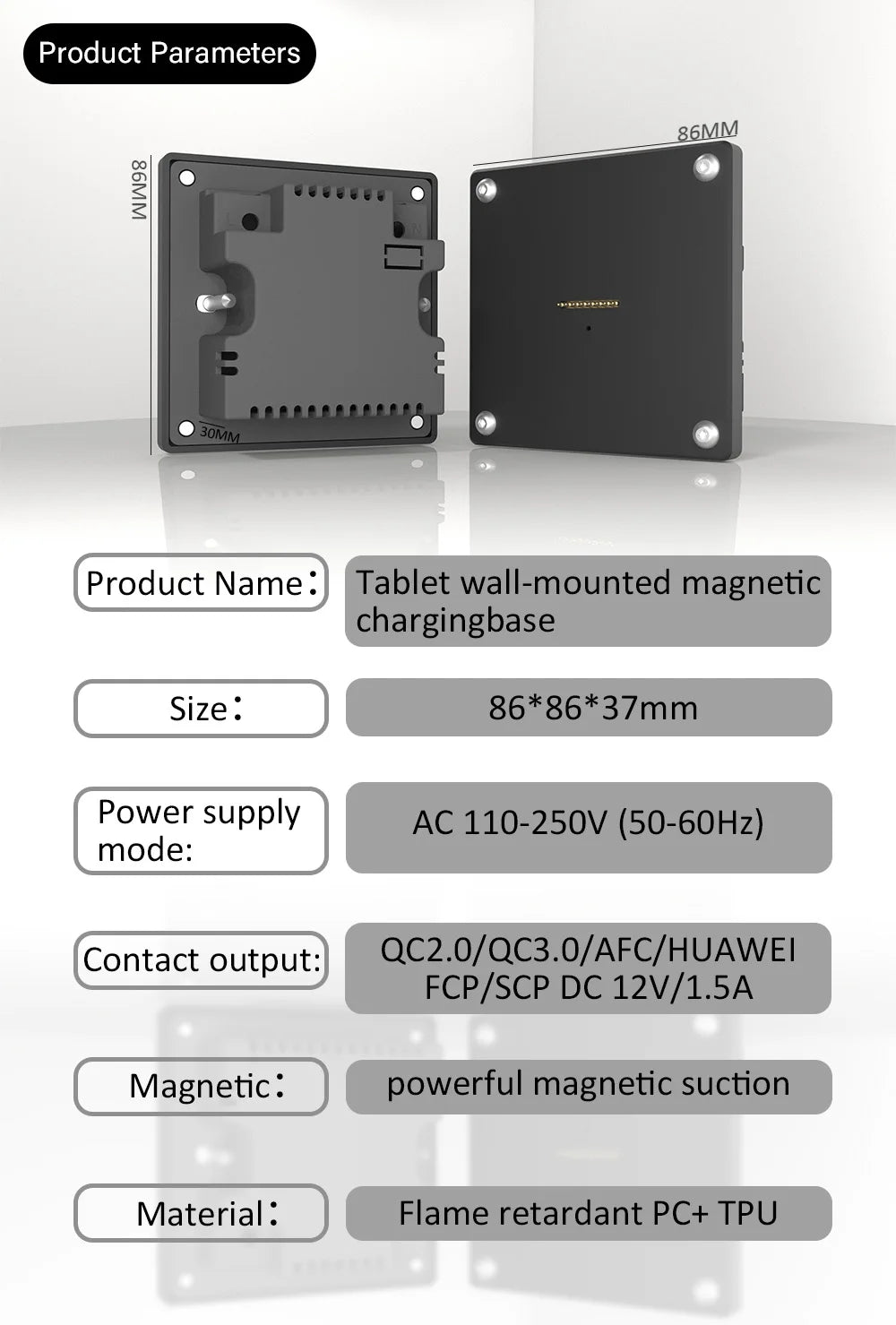 Wall-Mounted Charging Dock & Stand
