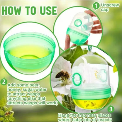 Reusable Hanging Fly & Wasp Trap