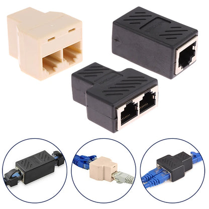 RJ45 Ethernet Network Coupler Adapter