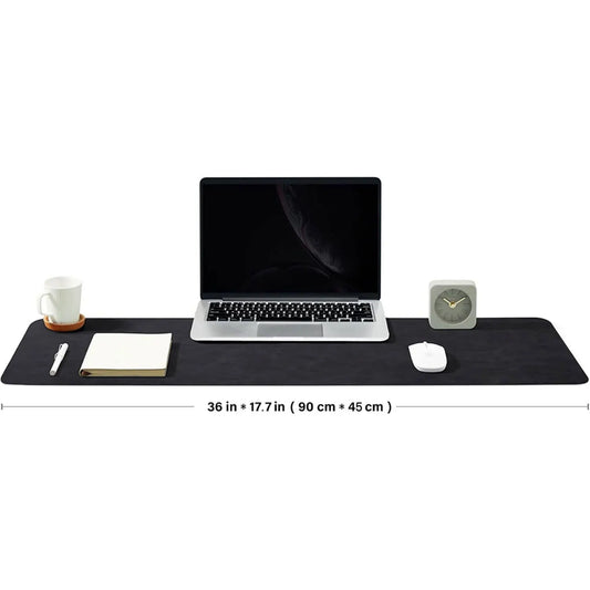 Distressed PU Leather Desk Mat