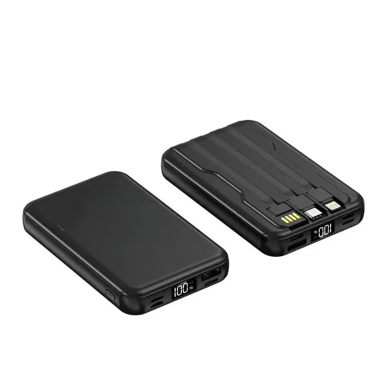 Magnetic Wireless Power Bank with Built-in Cable