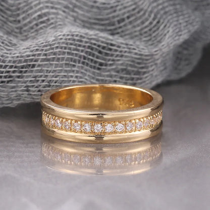 Cubic Zirconia Eternity Band Ring